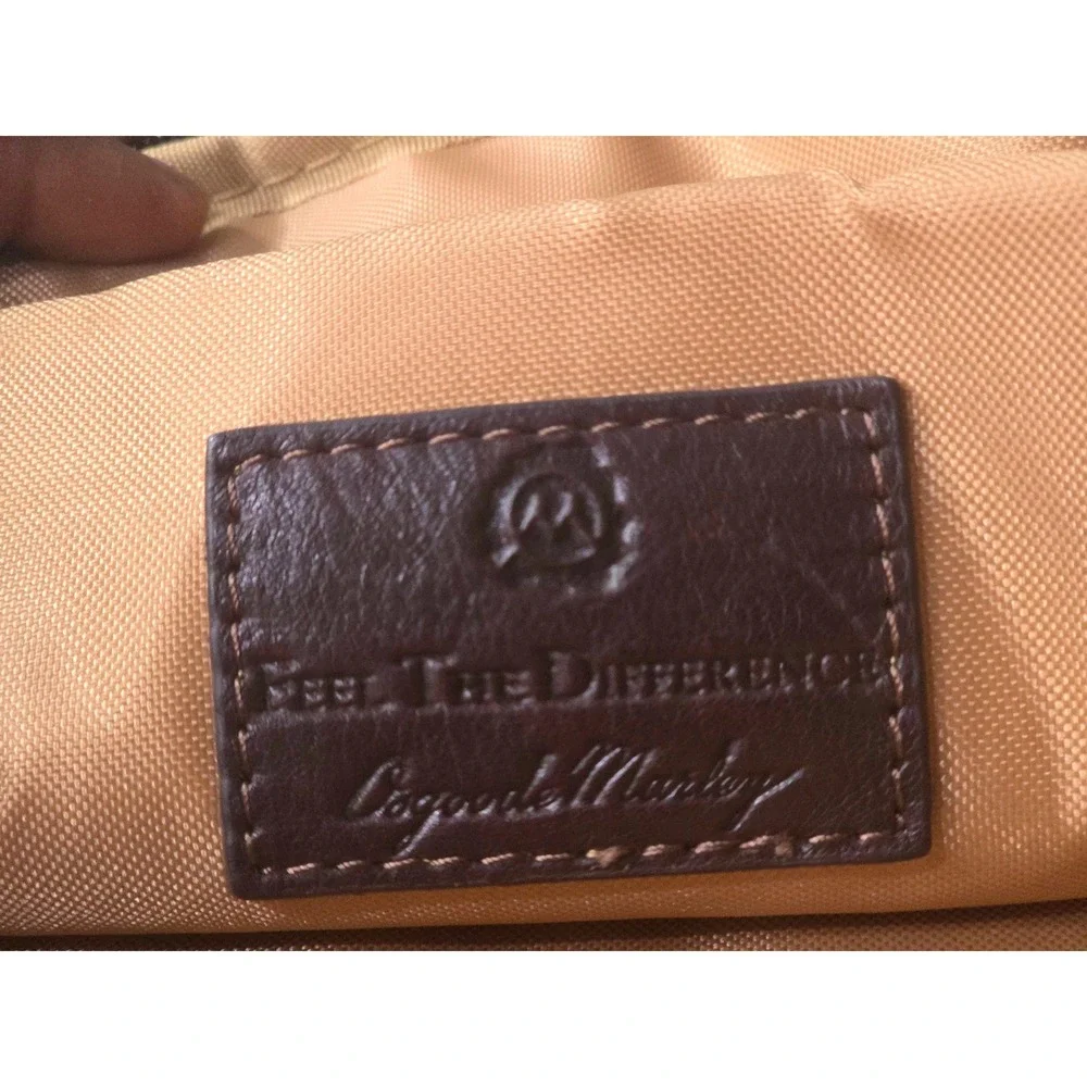 Osgoode Marley Genuine Leather Dark Brown Crossbody Messenger Bag Multi-Pocket